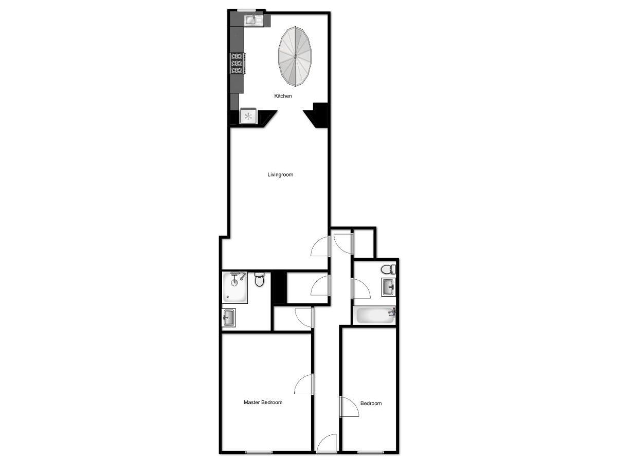 Apartamento Centre New Town 2 Bedroom Flat *